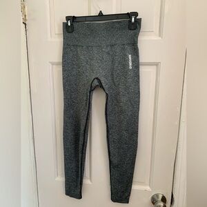 Gymshark Adapt Marl Seamless Leggings Heathered Black Size Medium
